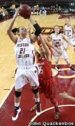 Kristen Doherty led BC with 18 points in the last game vs. Miami.