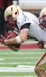 Sr. WR Alex Amidon caught eight passes for 58 yards in Saturday's scrimmage at Alumni Stadium.