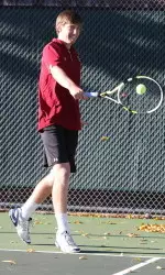 Freshman Kyle Childree is 7-12 in dual single matches this spring.
