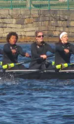 The Eagles competed on the Charles for the first time this spring.