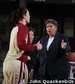 Coach Hawkins is enjoying her second stint at the Heights.