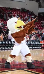 Baldwin at a BC basketball game