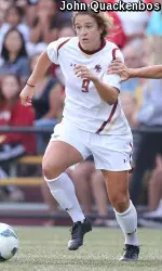 Junior Stephanie McCaffrey had a goal and one assist in the 3-0 win over Pittsburgh.