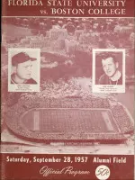 Boston College earned a 20-7 victory over Florida State at then-new Alumni Stadium in the first meeting between the teams on Sept. 28, 1957.