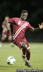 Atobra Ampadu scored the game-winning goal with 10 minutes left to play as BC defeated NC State, 2-1.