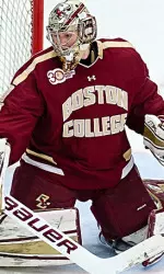 Thatcher Demko returned to net for the first time since Dec. 7. Demko stopped 29 shots on 32 Brown attempts.