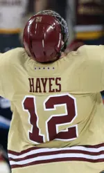 Upon the time of receiving his award, Hayes is the nation's second-leading scorer with 1.83 ppg