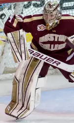 Thatcher Demko won back-to-back starts with 19 stops in a 4-1 triumph at Merrimack on Tuesday night
