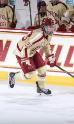 Sophomore forward Andie Anastos nets her first goal of the season vs. St. Lawrence