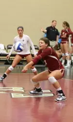 Workman recorded 13 kills and 9 digs