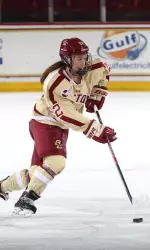 Junior forward Haley Skarupa recorded her 100th career point on an assist vs. UNH