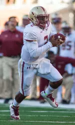 QB Tyler Murphy is less than 100 yards away from breaking BC's career quarterback rushing record set by Doug Flutie.