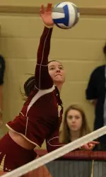 Freshman OH Sol Calvete recorded her sixth double-double of the season