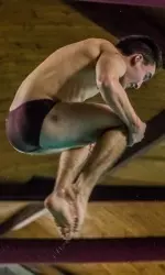 Cole Malatesta '17 took first place in the finals for both the 1 meter and 3 meter diving events