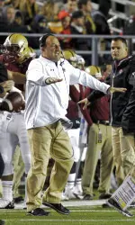 Head coach Steve Addazio knows records don't matter against a rival.