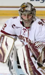 With a 4-0 shutout vs. Yale, Burt is now second in the nation with a 0.98 GAA