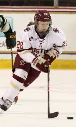 Kate Leary, with two goals vs. Vermont, was one of the Eagles' three stars of the game