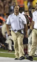 Head coach Steve Addazio and the Eagles are awaiting Sunday's bowl announcement.