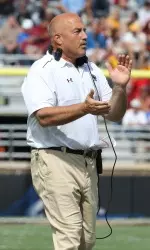 Coach Steve Addazio leads the Eagles to their second straight bowl game.