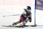 Kristie Ryan skis GS at the Dartmouth Carnival.