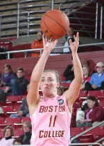 Nicole Boudreau scored a career-high 25 points in the loss.