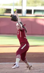 Nicole D'Argento earned her fourth win of the season, allowing just one run in five innings while striking out six.