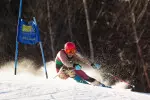 Sophomore Chase Ryan skis GS at the UNH Carnival