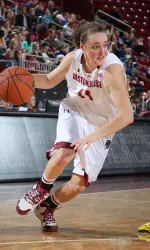 BC sophomore Nicole Boudreau had 21 points vs. Georgia Tech.
