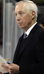 Jerry York was tabbed the Clark Hodder Award winner presented annually by the New England Hockey Writers Association