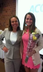 Senior Hannah Mulvey was honored as a ACC Postgradate Scholarship recipient.