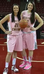Kristen Doherty and Katie Zenevitch were two-time team captains for the BC women's basketball team.