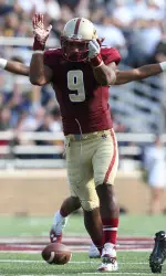 Senior DB Dominique Williams earned the Jay McGillis Memorial Scholarship announced at halftime of the spring game, played in McGillis' honor.