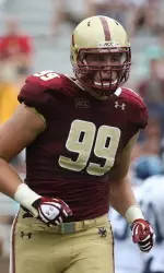 DE Brian Mihalik and Boston College will host Louisville in their first meeting as conference opponents on Nov. 8.