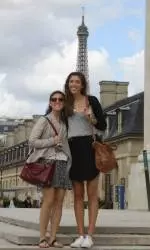 Alexa took a trip to Paris with her parents and younger sister, Lauren.