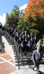 The Eagle Walk from Gasson down the Higgins Stairs continues in 2014.