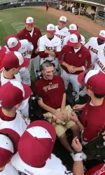 Frates with the baseball team at the annual ALS Awareness Game
