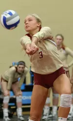 Courtney Castle recorded 24 digs as the libero vs. LIU Brooklyn