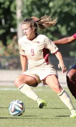 Stephanie McCaffrey scored two goals in the Eagles, 3-2, loss to South Florida.
