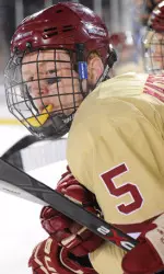 Junior captain Michael Matheson joined Jerry York at Hockey East Media Day. Matheson is BC's leader in career points on this year's roster.