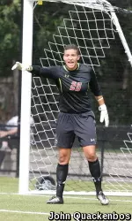 Freshman Darien Dunham had nine saves in her first career victory over Pittsburgh.