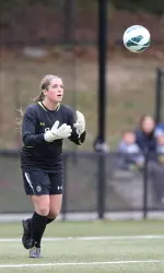 Senior Alex Johnson picked up her second shutout of the season in the 1-0 victory over Northeastern on Thursday night.