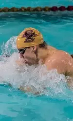 Andrew Stranick '15 recognized as outstanding performer in the 100 yd. Breaststroke
