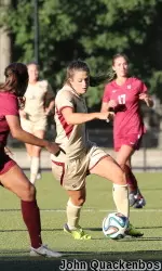Stephanie McCaffrey was drafted by Chicago fifth overall in the NWSL Draft and then traded to her hometown team - the Boston Breakers.