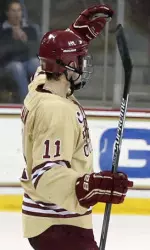 Chris Calnan netted his fourth game-winning goal of the season on Wednesday night against Merrimack