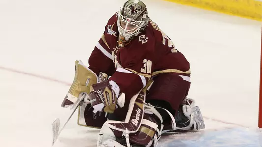 Thatcher Demko snatches puck