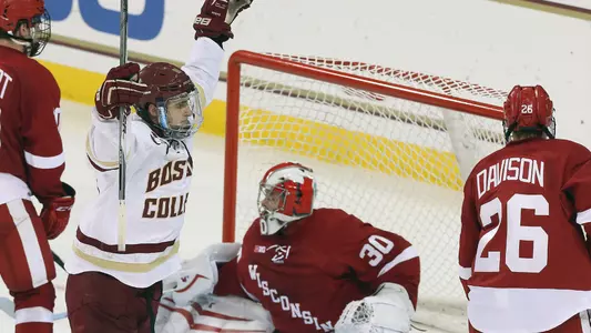 White Colin celebration vs Wisconsin