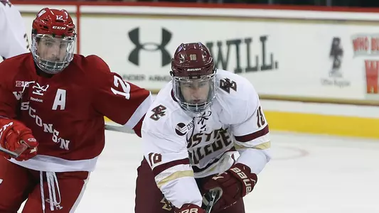 White Colin skating vs Wisconsin