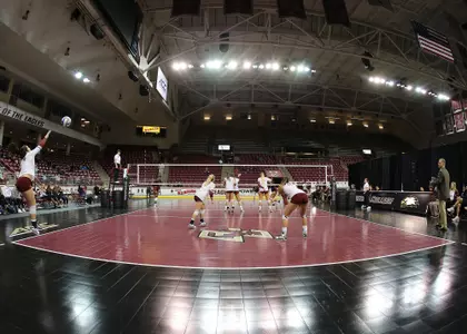 Volleyball Team in Conte Forum