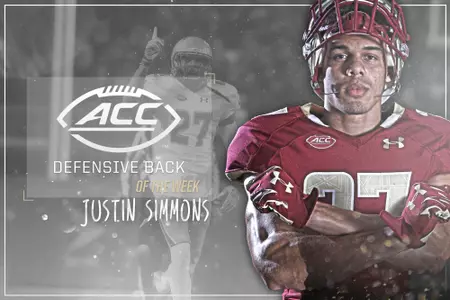 Justin Simmons Player of the Week