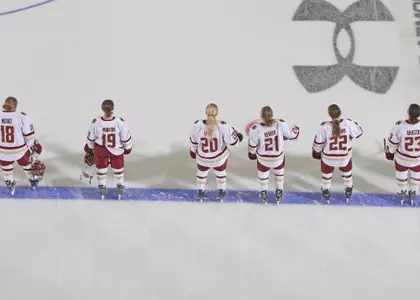 Women's Hockey On Blue Line